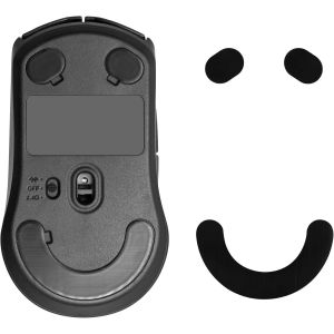 Mouse Pad Compatible with SteelSeries Rival 3-Soft Rubber Self Adhesive Replacement Mouse Foot-Black - Neuf