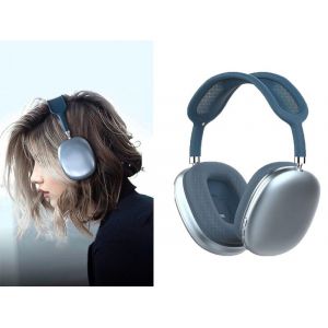 Casque Bluetooth TWS sans fil &agrave; r&eacute;duction de bruit supra-auriculaire - Bleu - Neuf