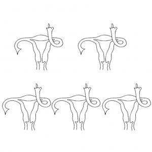 Lot De 5 Autocollants En Vinyle Decoupes Pour Pare-Chocs, Motif Uterus, Droits Des Femmes A L'avortement, Pour Fenetre, Voiture, Camion, Ordinateur Portable - Neuf