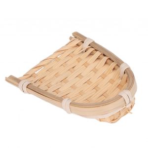 Mini panier tresse decoratif en bambou, modele de panier a fruits pour maison de poupee, echelle 1/12, a partir de 3 ans - Neuf