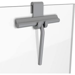 Essuie-vitre avec Crochet de Suspension-raclette de Douche-raclette de Douche-raclette de fenêtre-raclette de Douche-antidérapant-essuie-Glace de Douche (Gris) - Neuf
