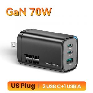 Rocoren 65w Gan Usb Type C Chargeur Qc Pd 3.0 Usbc Charge Rapide Usb Chargeur Pour Iphone 16 Pro Xiaomi Macbook Samsung S25 Ordinateur Portable - Neuf