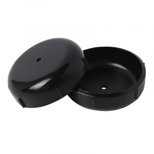 (Lot de 36 Noir) Protecteurs de sol de chaise en fer forgé de 1-1/2" et capuchons de pieds coulissants pour meubles d'extérieur en métal - Neuf