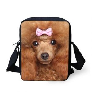 (style 2) Sac &agrave; bandouli&egrave;re en jean imprim&eacute; Coloranimal avec motif petit chien ou chat, motif animal de compagnie - Neuf