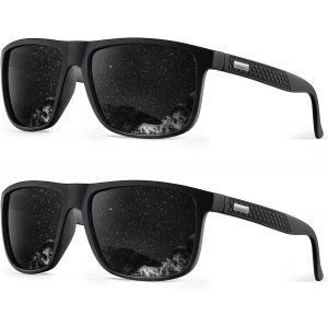 Lot De 2 Paires De Lunettes De Soleil Polaris&eacute;es Pour Homme Avec Protection Uv - Neuf