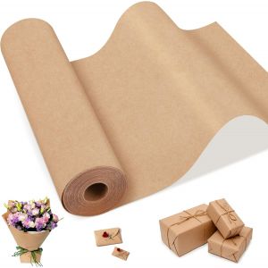 Mevronisshop-Papier Kraft, Naturel Recyclable, Rouleau 30cm X 35m, 75g/&iquest; R&eacute;sistant &Agrave; La D&eacute;chirure, Papier Cadeau Pour Emballage, Craft Pour Remplissage De Vide Et Emballage De Colis - Neuf