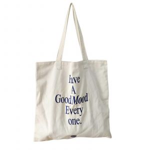 Élégant Sac En Toile Lettre Bleue Brodé Sac À Bandoulière Sac À Main Pour Unisexe - Neuf