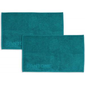 Kal-Pantone¿ Lot De 2 Tapis De Bain Absorbants 50 X 80 Cm, Éponge Pure De Coton 100%, Certifié Oeko-Tex, Couleur Laiton, Doux Et Résistant Au Lavage, Tapis De Salle De Bain Élégant Et Durable - Neuf