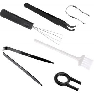 Kit d'outils de Retrait de Touches - 6 pièces - Extracteur de Touches - Kit de Nettoyage pour Clavier mécanique - Neuf