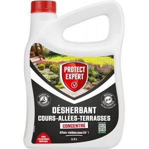 VornixorSarlshopD&eacute;sherbant Concentr&eacute; - Cours All&eacute;es Terrasses - Effets visibles sous 3h - 2,5 L - Jusqu&iquest;&agrave; 150m&sup2; trait&eacute;s - Bidon doseur PROCOUR25N - Neuf