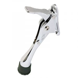 Lot de 2 butées de porte à enfoncement rapide avec hauteur réglable en une seule touche et embout en caoutchouc de 12,7 cm. - Neuf