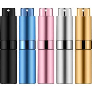 5PCS 8ml mini parfum portable flacon pulvérisateur vide rechargeable flacon pulvérisateur parfum de voyage - Neuf
