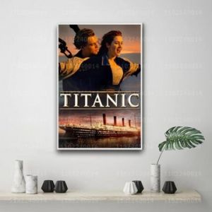 Affiche du film Titanic, affiche en toile d&iquest;&iquest;corative,mpression murale Poster pour salon chambre &iquest;&iquest; coucher d&iquest;&iquest;cor sans cadre(30*40cm) - Neuf