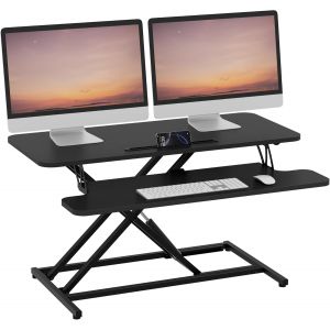 SUBZONAL-Poste de Travail R&eacute;glable en Hauteur, 91 x 40cm Large Bureau Assis Debout - Neuf