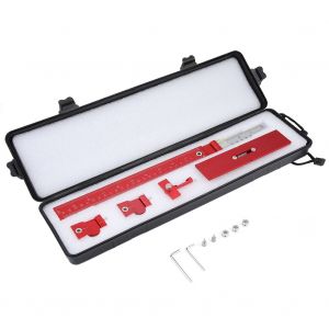 Gabarit de percage pour armoire a bois, gabarit de percage en alliage d'aluminium, regle - Neuf