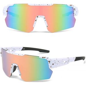 Lunette De Soleil Sport Polarisée, Lunettes De Cyclisme Homme Femme Cyclisme Lunette Protection Uv400 Lunette De Soleil Pour Course À Pied Cyclisme Pêche Conduite Golf Ski - Neuf