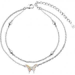 Cmjaagur-Anklet For Women 925 Sterling Silver Adjustable Foot Evil Eye Butterfly Sea Turtle Starfish Wave Infinity Heart Anklet Beach Bracelet Jewelry Gifts For Women[M367] - Neuf