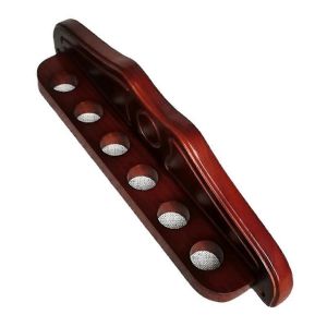 6 Cue Support Mural En Bois Stand Bâton De Billard - Neuf