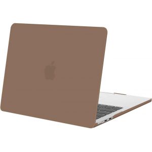 Compatible Avec Macbook Air 13 Pouces Coque M4 M3 M2 2025-2022 Touch Id Liquid Retina De 13,6 Pouces, Coque Protection Rigide Pour Mac Air M4 M3 M2 13 A3240 A3113 A2681,Caramel Marron - Neuf