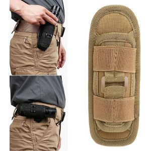 &Eacute;tui Pour Lampe De Poche,Pochette Lampe Poche,Tactique &Eacute;tui Lampe Poche,&Eacute;tui Poche Torche Molle,Tactique Led Torche Holster,360 &deg; Rotatif Porte Lampe Tactique Pour Randonn&eacute;e - Neuf