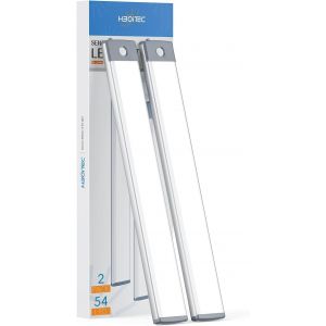 Reglette Led Cuisine Sans Fil, 1000Mah Rechargeable Lampe De Placard Avec Détecteur De Mouvement,Éclairage À Led Étude De Cuisine Veilleuse Miroir Tableau Armoire - 2 Pack - Neuf