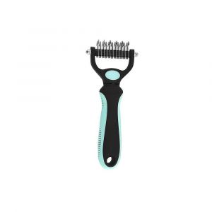 Une Brosse Inférieure Verte De 17 Cm × 7 Cm Élimine Les N?uds Et Les Poils Sous-Poils, Brosse De Beauté Pour Chien, Brosse Pour Chat, Brosse Inférieure Pour Poils De Chien, Peigne À Fourrure - Neuf