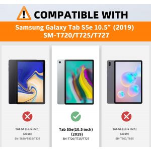 Coque Pour Samsung Galaxy Tab S5e 10.5'' 2019(Sm-T720/T725),Étui Housse Samsung Galaxy Tab S5e 2019,Coque De Protection Avec Fonction Support Pour Galaxy Tab S5e 10.5'' 2019,Loup De L'espace - Neuf