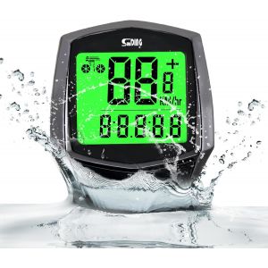 Subzonal-Compteur De Vélo Avec De Nombreuses Fonctions, Compteur Vélo, Compteur Vélo Sans Fil, Étanche Ipx6, Pour Distance,Temps Réel Vélo De Route Vtt - Neuf