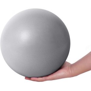 25 Cm Gris Doux Ballon Pilates, Petit Exercice De Boule - Mini Ballon De Yoga, La Force De La Balle, Le Ballet De La Balle, Petit Exercice, Ballon D'exercice Pour La Thérapie Physique, L'équilibre, La Stabilité Et L'étirement - Neuf