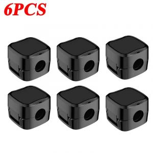 Enrouleur De C&acirc;ble Magn&eacute;tique,Support De Fil Adh&eacute;sif,Organisateur De C&acirc;ble,Enrouleur De Ligne De Chargement Usb Pour Bureau Et Maison.6pcs Black. - Neuf