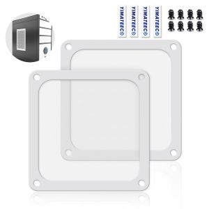 Filtre Poussi&egrave;re 120mm Magn&eacute;tique Filtre Ventilateur en Maille Grille de Protection pour Bo&icirc;tier d'Ordinateur Dissipateur Refroidisseur (NYLON, 120 * 120mm, 2 Pi&egrave;ces, Blanc) - Neuf