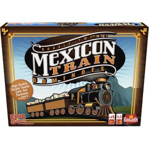 Kalanka-Mexican Train Dominoes - Jeu De Dominos Pour Enfants Dès 6 Ans - Jeu De Société Stratégique Avec Dominos Colorés - Tous À Bord Du Train Mexicain - Pour Jouer En Famille Et Entre Amis - 1 À 8 - Neuf