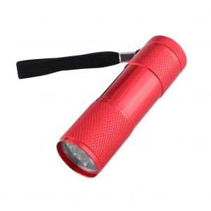 HUTP-Lampe de poche portable coordonnante à lumière violette,rétroéclairage,torche ultraviolette,détecteur,lampes structurels entes,fournitures,395nm-Red - Neuf