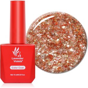 15ml Or Vernis Gel Semi-Permanent Soak Off Uv Led Vernis &Agrave; Ongles Contenu Plus Manucure P&eacute;dicure Elegant Lover A0642 - Neuf