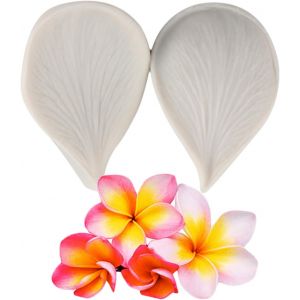 Kal-Moules En Silicone Avec Pétales De Plumeria Moule À Fondant Avec Veines De Plumeria Pour Décorer Des Gâteaux, Des Cupcakes, Du Chocolat, De La Pâte À Fleurs, Des Bonbons, De L'argile - Neuf