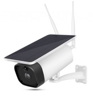 Camera IP 1080P, interphone bidirectionnel, Wi-Fi, exterieur, etanche IP67, avec panneau solaire 6 W - Neuf