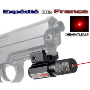 Vis&eacute;e Laser Pour Rail 20/21 Mm Airsoft Pistolet Fusil Red Dot Point Rouge Sniper - Classe 2 - - Neuf