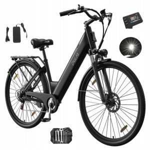 V&eacute;lo &Eacute;lectrique Pixar C1 36v 250w, Batterie 13ah, Autonomie 40-50km, Shimano 7v, Freins Disque, Ip54, Roues 28*1,95 - Neuf