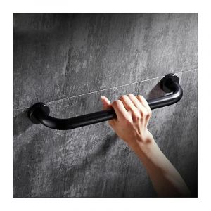Barre d'appui de sécurité de 50 cm pour baignoire, toilettes, douche, pour enfants, femmes et personnes âgées, noire - Neuf