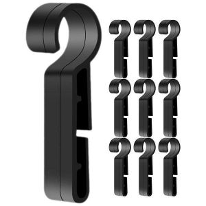 Lot De 10 Pinces Pour Lampe Frontale Résistantes Pour Casques De Chantier ¿ Fixation Sécurisée Pour Lampe Frontale, Pinces En Plastique Légères Pour La Construction Et L'extérieur - Neuf