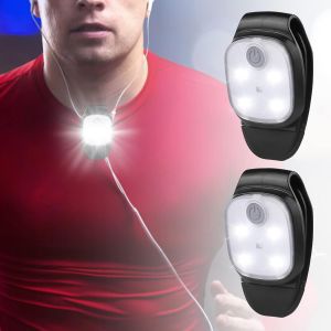 Jgd-Led Clip Running Light Jogging Lampe &Agrave; Clip Rechargeable Usb R&eacute;fl&eacute;chissante 2pcs Clip De Lumi&egrave;re De Course &Agrave; Clipser Pour Joggers Mini Lampe Frontale Pour La Course Plein Air Jogging Chien - Neuf