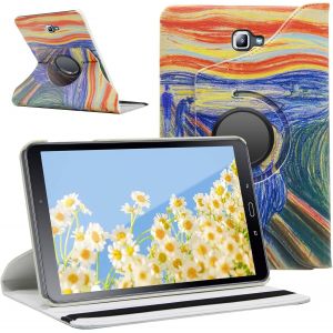 ELVORIX-Coque compatible avec Samsung Galaxy Tab A 10.1 2016 (SM-T580/T585/T587), coque en similicuir en polyur&eacute;thane rotative &agrave; 360&deg;, multi-angle, coque de protection pour Galaxy Tab A6 10.1 - Neuf