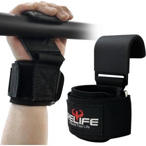 Straps De Musculation Pour Traction Assistée Bandes Poignet Hooks De Levage (Paire) Pour Powerlifting Poignées D'entraînement Crochets De Levage - Neuf