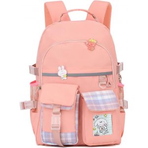 KALANKA-Sacs à dos pour enfant Nylon Sacs portés Dos pour étudiants Grande capacité Sac d'école adolescent Cartable Multi-Poches - Neuf
