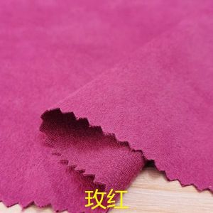 Tissu En Daim De Cryptage Polyester,Housse De Canapé En Peau De Daim Cinq Satinées,Housse De Siège De Voiture,Rideau À Rabat En Fourrure,Tissu À Coudre Pour Vêtement - Type Rose Red-B-100cm X 150cm - Neuf