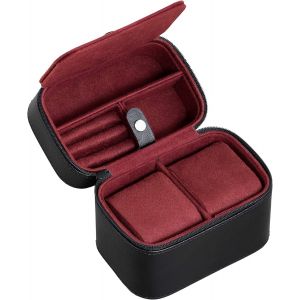 Organisateur De Rangement Pour &Eacute;tui De Voyage Pour 2 Montres, Ecrins Pour Montres | Protection Portable Robuste Avec Fermeture &Agrave; Glissi&egrave;re S'adapte &Agrave; Toutes Les Montres-Bracelets (Tan/Marron) - Neuf