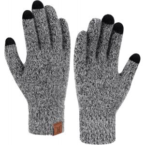 Women Winter Warm Knit Work Touch Gloves For Sms Running Thermal Glove Anti Cold Gift Woman"".[J656] - Neuf