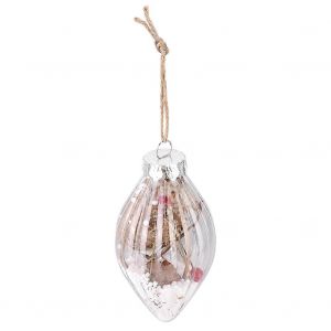 BRICOLAGE T&ecirc;te Pointue de Bandes Verticales de l'Arbre de No&euml;l de Balle Hochet, Ouverts et Transparents en Plastique Suspendus Ornement - Neuf