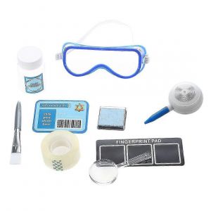Fingerprint Set Detective exp&eacute;rimente jouet avec des tampons encreurs Loupe Brosse - Neuf