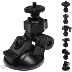 Support de cam&eacute;ra &agrave; Ventouse iSportgo S30 avec 10 Joints pour Rexing, Z-Edge, Old Shark, KDLINKS, Falcon Zero, Transcend, Vantrue, GoPro Hero et la Plupart des cam&eacute;ras GPS DVR - Neuf